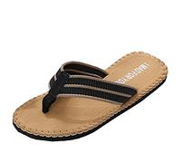 infradito da uomo, antiscivolo, per il tempo libero, per la spiaggia, per l'estate e la spiaggia, per il bagno, pantofole morbide, giallo., 48