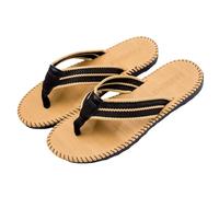 Infradito da uomo di grandi dimensioni, con cinghie intrecciate, sandali estivi comodi slip-on con infilare, ciabatte antiscivolo con flangia tra le dita, pantofole estive traspiranti piatte