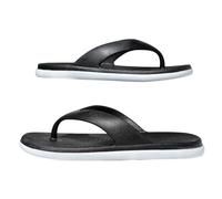 infradito da uomo, per attività all'aperto, spiaggia, piedi piatti, suola morbida, resistente all'usura, leggere, antiscivolo, per il tempo libero, per le vacanze, la piscina, le escursioni, Nero , 40