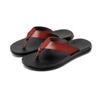 Infradito da Uomo per Il Commercio Estero, Ciabatte da Spiaggia da Uomo, Antiscivolo estive, da Indossare all'Esterno con Punta (Brown1, 44)