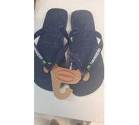 Infradito Donna BRASIL LOGO Ciabatte Blu -Nere