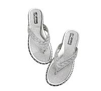 Infradito Donna Comode Estate Sandali Da Dito Ortopedici Infradito Moda Punta Aperta Sandalo Piatto Antiscivolo Flessibile Festa Spiaggia Scarpe Piattaforma Sportive Trekking Offerta, argento, 36 EU