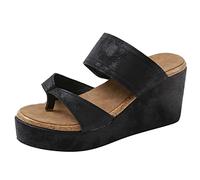 Infradito Donna con Zeppa,Sandali Donna Comodi,Scarpe Causali Piattaforma Pantofola,Zoccoli Moda Confortevoli in Sughero Regolabili Recovery per Cerimonia