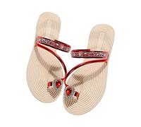 Infradito Donna Eleganti da Casa, Eleganti Gioiello Comodi Bohemia Sandali Piatta Spiaggia Infradito Sandali Aperte Slip-on Bassi Gladiatore Sandalo Casual Comodi Suola Pantofole Piscina Antiscivolo