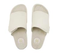 Infradito donna slide velcro ecrù ecopelle chiara 40