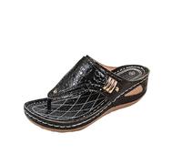 Infradito Donna Vendita, Sandali con Zeppa Donna Estive Eleganti Sandali con Plateau e Zeppa Ciabatte Comodi Aperta Scarpe con Supporto Arco Leggero Spessore Suola Pantofole da Casa Mare Spiaggia