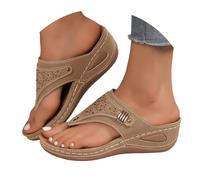 Infradito Donna Zeppa Ciabatte Ortopediche per Fascite Plantare Comode Leggere Sandali Bassi Spiaggia Piscina Mare Eleganti Pantofole Arch Support Doccia Scarpe Estive Aperte All’Aperto Antiscivolo