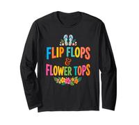 Infradito e Top Fiori Ibisco Floreale Estate Maglia a Manica