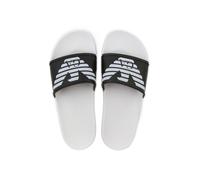 Infradito Emporio Armani Beachwear uomo bianco e nero 43