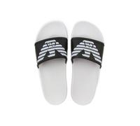 Infradito Emporio Armani Beachwear uomo bianco e nero 44