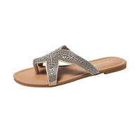 Infradito Gomma Donna,Ciabatte Donna Ortopediche,Piatti Cinturino Strass tra Dita Perfetti,Pantofole Moda Confortevoli Gomma Eva Regolabili Recovery per Doccia