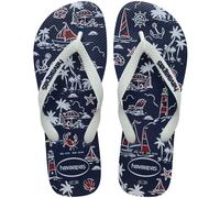 Havaianas Hav. Top Nautical - Infradito da uomo, Wte/Navy/Red Apache, 45 EU