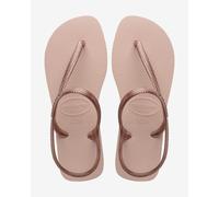 Havaianas Infradito Flash Urban, cinturini incrociati metallizzati, rosa chiaro Donna 39-40