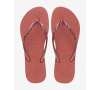 Infradito Havaianas Slim Glitter II rosso scuro donna - 35-36