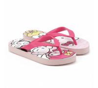 Infradito Hello Kitty da bambina, 100% EVA, leggere e comode, striscia rosa fucsia e suola rosa, stampa multicolore Sanrio, licenza ufficiale, spiaggia e piscina, multicolore, 26/27 EU