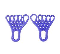 Infradito in gel per dita sovrapposte, alluce valgo, correzione allineamento alluce valgo, distanziatore, cintura di dilatazione, distanziali per corsa notturna e (blu, taglia unica)