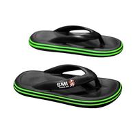 Infradito in gomma da uomo, estive, senza lacci, con punta aperta, sandali da spiaggia, leggeri, impermeabili, traspiranti, con cuscino spesso, riducono lo stress, pantofole casual e comode da