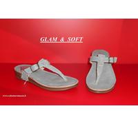 Infradito in Pelle " GLAM & SOFT " Celeste [ - 50 % ] (GS INE15503 fo)