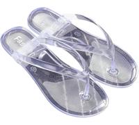 Infradito Infradito da Donna Infradito da Donna Spiaggia Estiva Piatta Chiaro Ragazze Pantofole Trasparenti Scarpe Diapositive da Donna, Transparent, CN 40