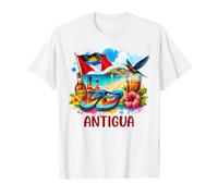 Infradito Isola Bandiera Antigua e Barbuda Spiaggia Tropicale Maglietta