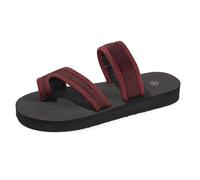 Infradito ortopediche da donna, extra larghe, comode, ortopediche, in rete cava, con supporto per arco plantare, sandali da spiaggia, alla moda, casual, traspiranti, leggeri, sandali piatti, vino