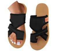 Infradito ortopediche da donna in rete traspirante, scarpe ortopediche comode, con supporto per arco plantare, sandali in rete con passante per la punta, infradito casual da spiaggia leggere, BK2
