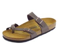 Infradito per uomo Birkenstock Mayari colore mocca sottopiede in scamosciato mar