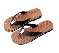 Infradito piatte con comodo supporto per arco plantare, sandali alla moda, estivi, spiaggia, viaggi, infradito ortesi per fascite plantare, scarpe da interno ed esterno, Marrone, 38 EU