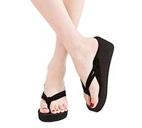 Infradito Platform Donna - Flip Flops Sandals Color High Heeled Feet Women's Non Slip Beach Solid Women's Slipper