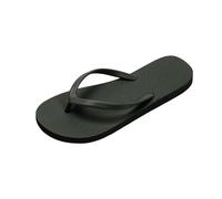 Infradito sottili da donna, pantofole da doccia, sandali piatti adatti per l'estate bagno spiaggia piscina scarpe di base leggere in gomma morbida slip on sandali infradito, Nero , 38.5 EU