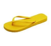 Infradito sottili da donna, pantofole da donna, sandali piatti, infradito leggeri in gomma, scarpe estive senza lacci, Giallo, 34/36 EU