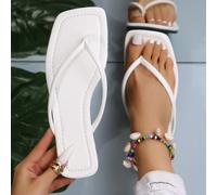 Infradito stile francese per donne, estetica dolce e fata, versatili per spiaggia, appuntamenti, feste, abbigliamento casual, suola antiscivolo e morbida, estivo CN35,CN36,CN37,CN38,CN39,CN40,CN41,CN4