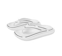 Infradito unisex da donna e uomo, infradito con nuvole, per bagno, antiscivolo, suola morbida, supporto per l'arco del piede, scarpe da ginnastica leggere, estive e da spiaggia, bianco, 39 EU