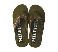 Tommy Hilfiger Uomo Infradito Corporate Beach Sandal Ciabattine, Verde (Army Green), 42