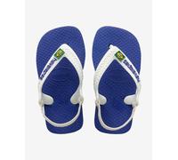 InfraditoHavaianas Baby Brasil Logo blu bianco bambini - 17-18