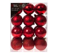 Infrangibile Natale Decorazione Albero - 24 Pack 60mm Bagattelle - Colore a