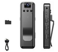 Infrared Night Vision Portable Recorder, Mini Portable Body Camera With Audio And Video Recording, 4k Video Recorder With 180° Rotatable Lens & Wifi, For Cycling, Sports, Travel (camera+64G)