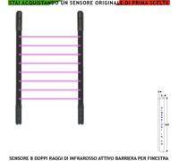 Infrarosso 10 Multi Fasci Barriera Sensore Perimetrale Rileva Intruso ed Allarme