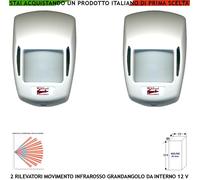 Infrarosso 2 Sensori Movimento 15 MT Per Antifurto Rileva Intrusi Allarme Furto