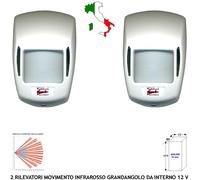 Infrarosso Due Sensori Movimento 15MT Per Antifurto Rileva Intrusi Allarme Furto