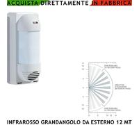 Infrarosso Esterno Grandangolo Rileva Intrusi Wireless Allarme Radio Cod. Trina