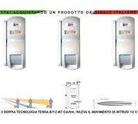 Infrarosso Microonda 3 Sensori Esterni a Tenda Allarme Impianti Antifurto a Filo