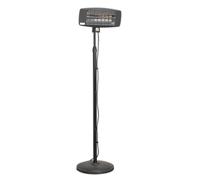 Infrarosso Quarzo Patio Riscaldamento 2000W/230V con Telescopico Floor Stand -