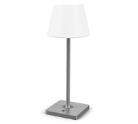 infray Lampada da tavolo a LED con batteria da 4000 mAh, dimmerabile (grigio)