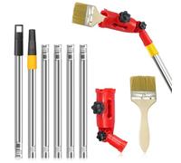 Infreecs Estensione del pennello multiangolo, estensione del pennello colorato, Multi Angle Paint Brush Extende, rullo di prolunga retrattile per soffitti alti, pareti ornamentali e angoli