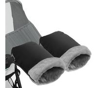 Infreecs Gants de Poussette, Poussette bebe Gants Doux Chaud Coupe-Vent et Imperméable Gant Poussette Protège-Mains Hiver Poussette Gants pour Poussette Landau Vélo Fauteuil Roulant Poignée - Zip