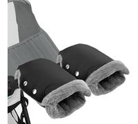 Infreecs Gants de Poussette, Poussette bebe Gants Doux Chaud Coupe-Vent et Imperméable Gant Poussette Protège-Mains Hiver Poussette Gants pour Poussette Landau Vélo Fauteuil Roulant Poignée - 26 * 18