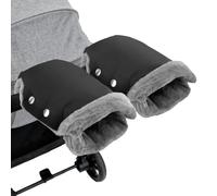 Infreecs Gants de Poussette, Poussette bebe Gants Doux Chaud Coupe-Vent et Imperméable Gant Poussette Protège-Mains Hiver Poussette Gants pour Poussette Landau Vélo Fauteuil Roulant Poignée - 26 * 18