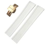 INFRI Per Patek 5164A 5167A AQUANAUT Philippe Series Butterfly Buckle Silicone Watch Strap 21mm Colorful Fluorous Rubber Watch Band, Gold Buckle