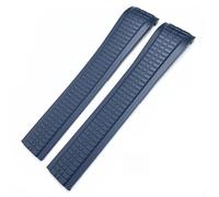 INFRI Per Patek Aquanaut Philippe Cinturino 5164A 5167A Nero Blu Gomma Morbida Bracciali Estremità Curva 21mm Cinturini, Whitout Buckle-21mm, agata